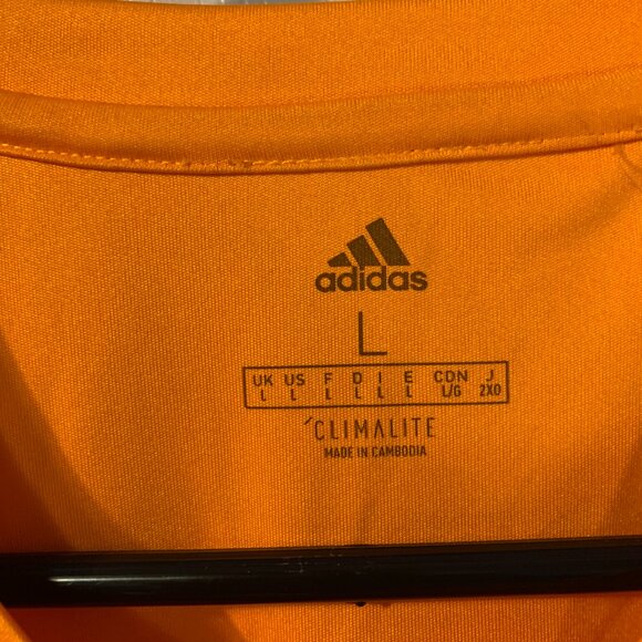 Adidas Blau Weiss Gottschee Soccer Jersey Mens Size L Orange Queens NYC New York - Picture 5 of 8